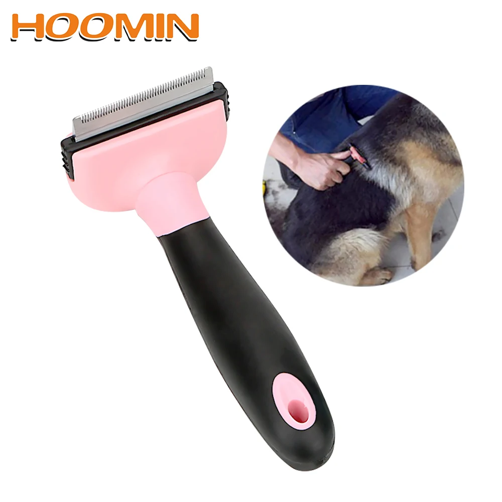 

HOOMIN Hair Shedding Trimmer Comb for Cats Dogs Pet Dog Cat Hair Removal Brush Comb Pet Products Pet Brush Grooming Tool