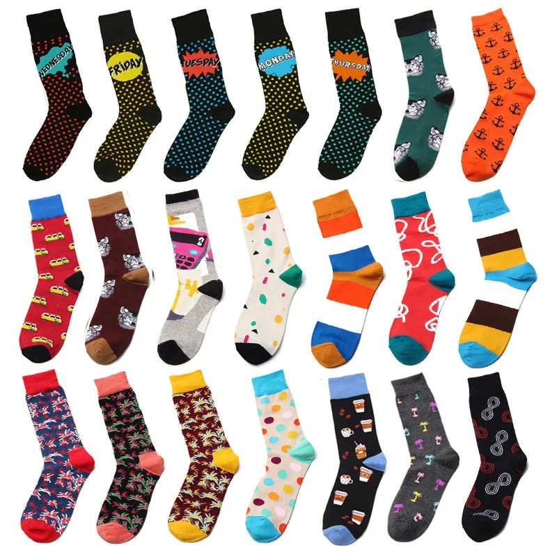 PEONFLY, весенние новые носки, женские и мужские, цветные, в горошек, в полоску, для катания на коньках, японские носки, Skarpetki, трендовые, Ретро стиль, Calcetines Mujer