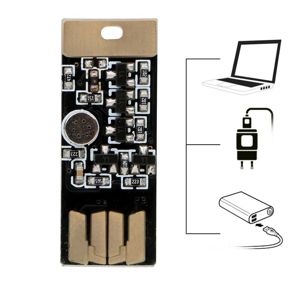 Светодиодный светильник для автомобиля с usb-разъемом, автомобильный светильник для сенсорного и звукового управления, RGB музыкальный ритм, декоративный светильник
