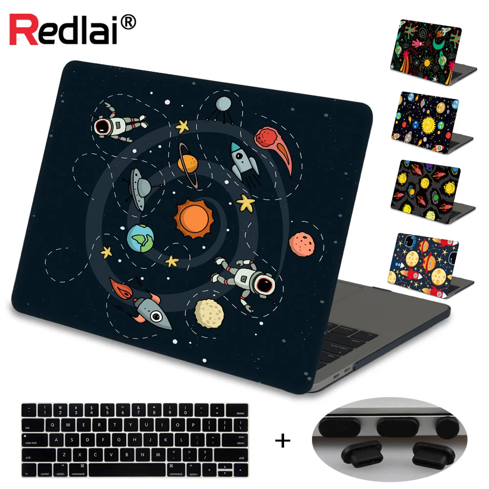 

For Macbook 12" Air Pro Retina 13 15 2019 A1932 A2159 Laptop Case Sleeve Innovative Outer Space Print Hard Case+Keyboard Cover