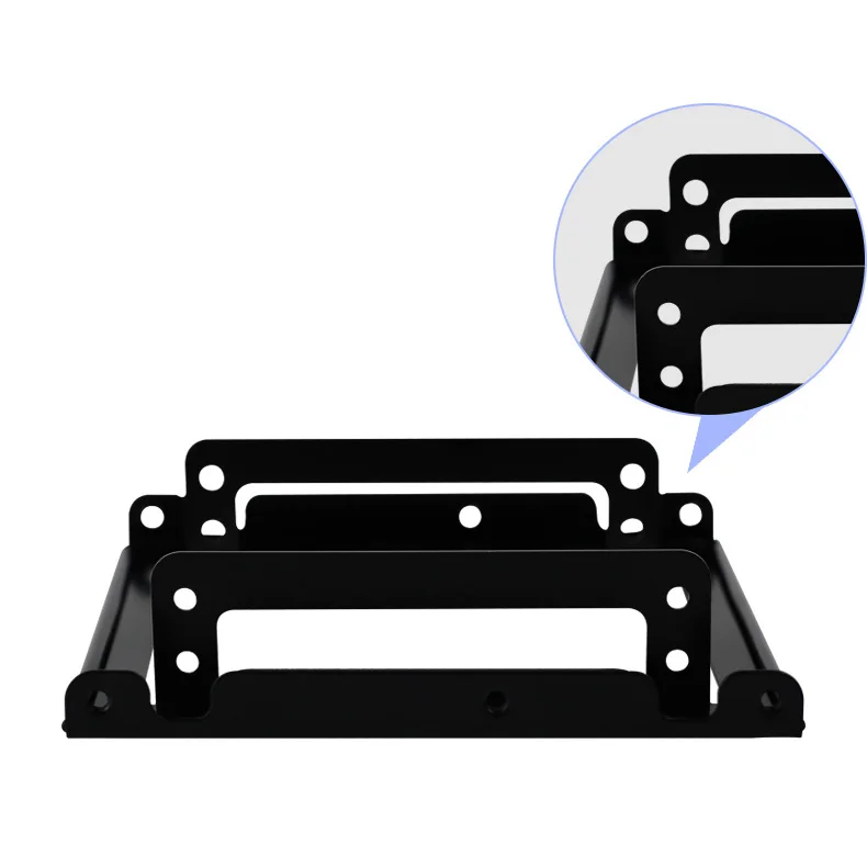 Acasis 2.5 بوصة إلى مرن قرص صلب تصاعد تحويل عدة الألومنيوم 2 خليج 2.5 بوصة Sata Hdd Ssd إلى 3.5 بوصة قوس محول