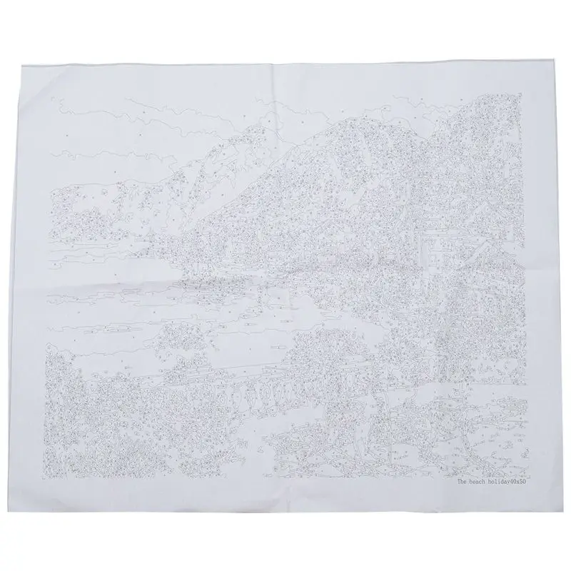 

DIY Oil Painting Paint By Number Kit Image Drawing On Canvas By Hand Coloring Arts Crafts & Sewing NEW Ocean