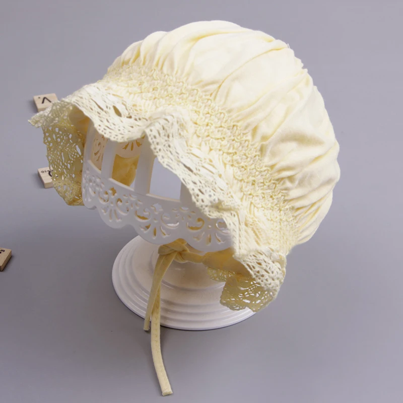 New Korean Lace Baby Girl's Hats Baby Hat Lady Dutch Cap Basin