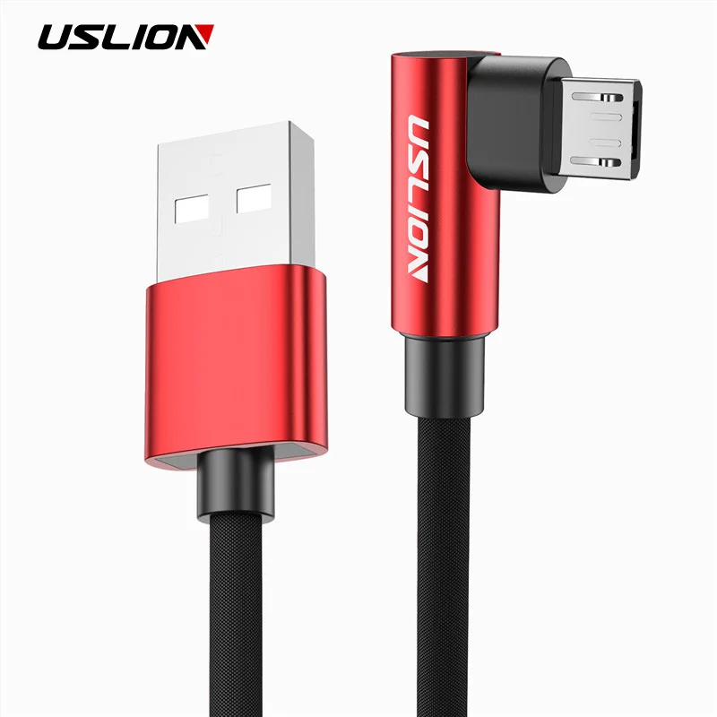 USLION المصغّر usb كابل 2A سريع شاحن 90 درجة سلك Microusb كابل بيانات لسامسونج Xiaomi LG اللوحي الهاتف المحمول USB كابل شحن USLION المصغّر usb كابل 2A سريع شاحن 90 درجة سلك Microusb كابل بيانات لسامسونج Xiaomi LG اللوحي الهاتف المحمول USB كابل شحن