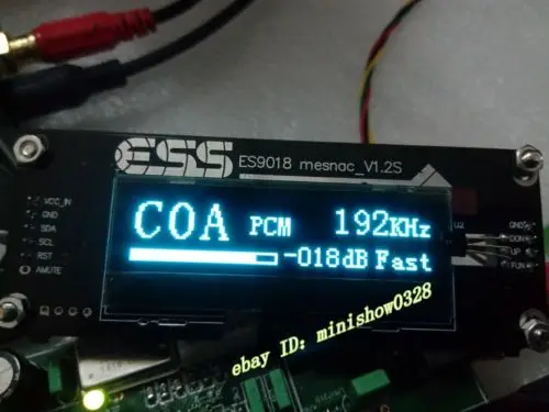 Модуль OLED дисплея с пультом дистанционного управления до нашего ES9028 ES9038PRO DAC