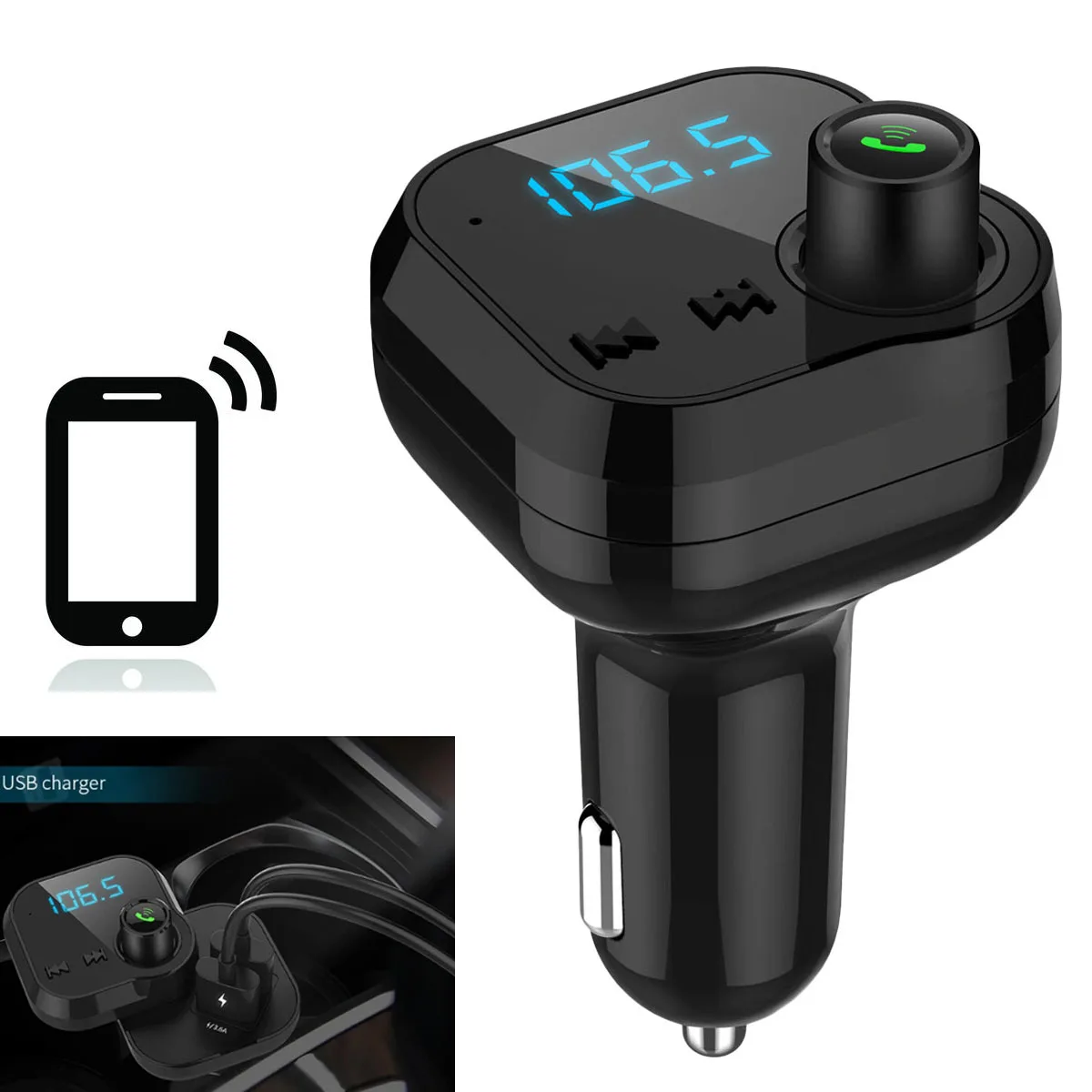 1 шт. авто громкой связи 12 24 в Bluetooth TF карта AUX USB музыкальный проигрыватель fm