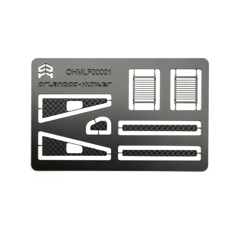 

Orlandoo-Hunter OH32A03 1/32 KIT Rc Car Parts Man Stainless Steel Exterior Decorative Plate OHMLF00001 Color White And Black