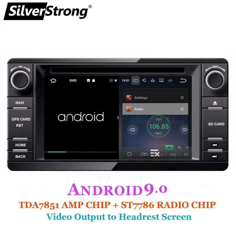 SilverStrong Android9.0 2din автомобильный DVD gps для MITSUBISHI OUTLANDER- gps DVD для Outlander Pajero DAB+ радио wifi