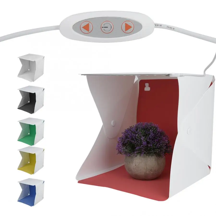 Складная мини-студия Diffuse soфт Box светодиодный светильник коробка белый фон для фотосъемки с изображением палатки Kitw с 6 Цвет Фоны