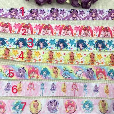 

1'' (25mmcute Japanese cartoon 2019 new arrival ribbons Hair Accessories ribbon 10 yards printed grosgrain ribbons
