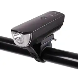 Колеса до 4 режима USB перезаряжаемые Черная передняя лампа Велосипедный спорт Smart сенсор Предупреждение свет водонепрони