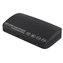 4K@ 60 Гц 18 Гбит/с HDMI аудио экстрактор, HDMI к HDMI+ оптический(Spdif)+ L/R(RCA) Выходы аудио видео конвертер для усилителя динамик Bl