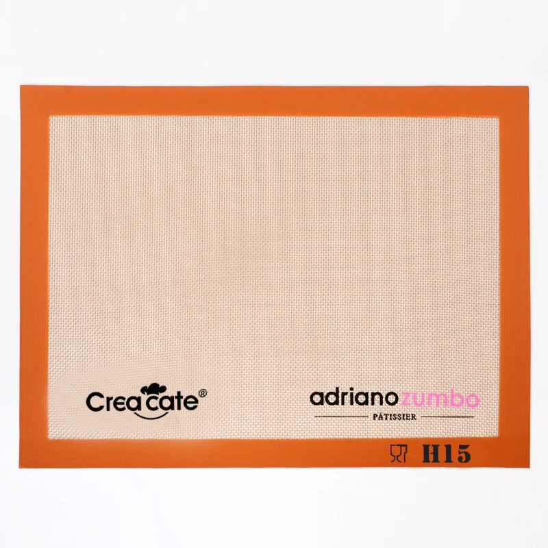 Creacate Non-Stick Baking Mat silicone glass fiber mat rolling dough fondant or messy craft sugarcraft mat