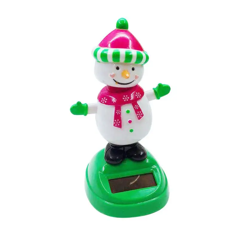 Милый снеговик кукла на солнечной батарейке солнечные украшения автомобиля настольные украшения Танцующая игрушка Детские игрушки подарок