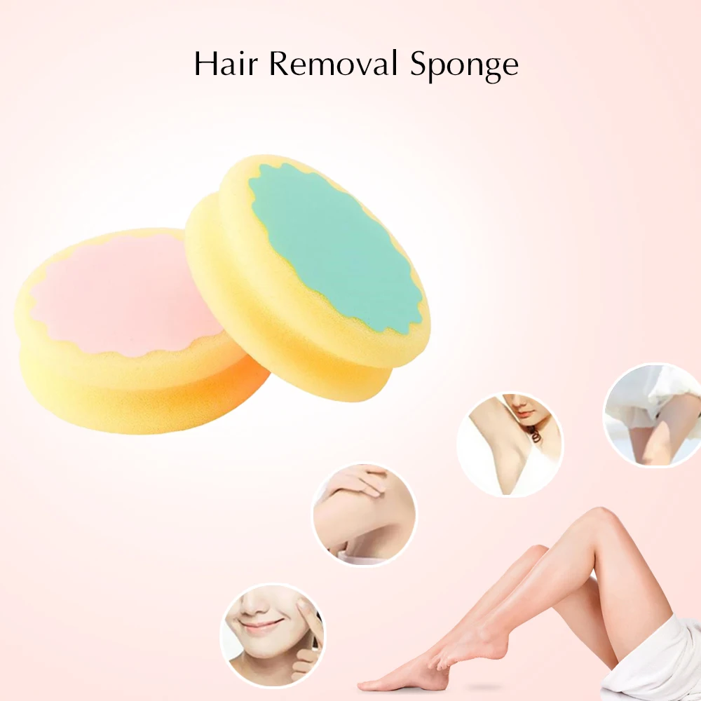 

1Pcs Magic Painless Hair Removal Popular Depilation Sponge Pad Effective Remove Tool Water Drop Shape