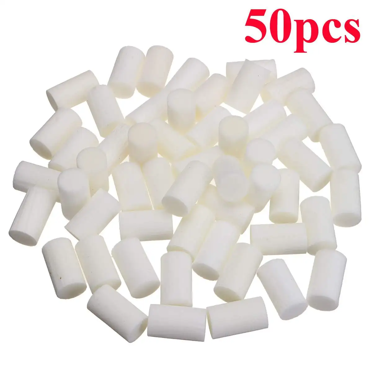 

New 50pcs High Pressure Pump Filter Element Refill 30MPa 35*20mm White Fiber Cotton Filters For Air Compressor System