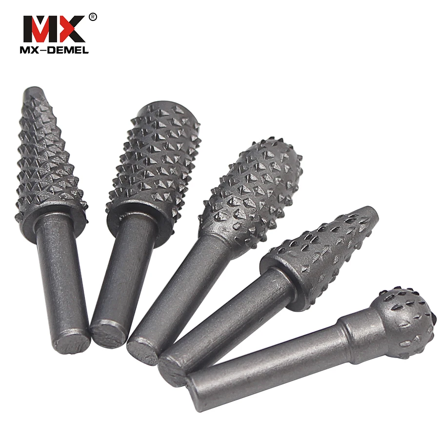 5PC 6mm Woodworking Tools Dremel Wood Drills Bits Wood Carving Tools