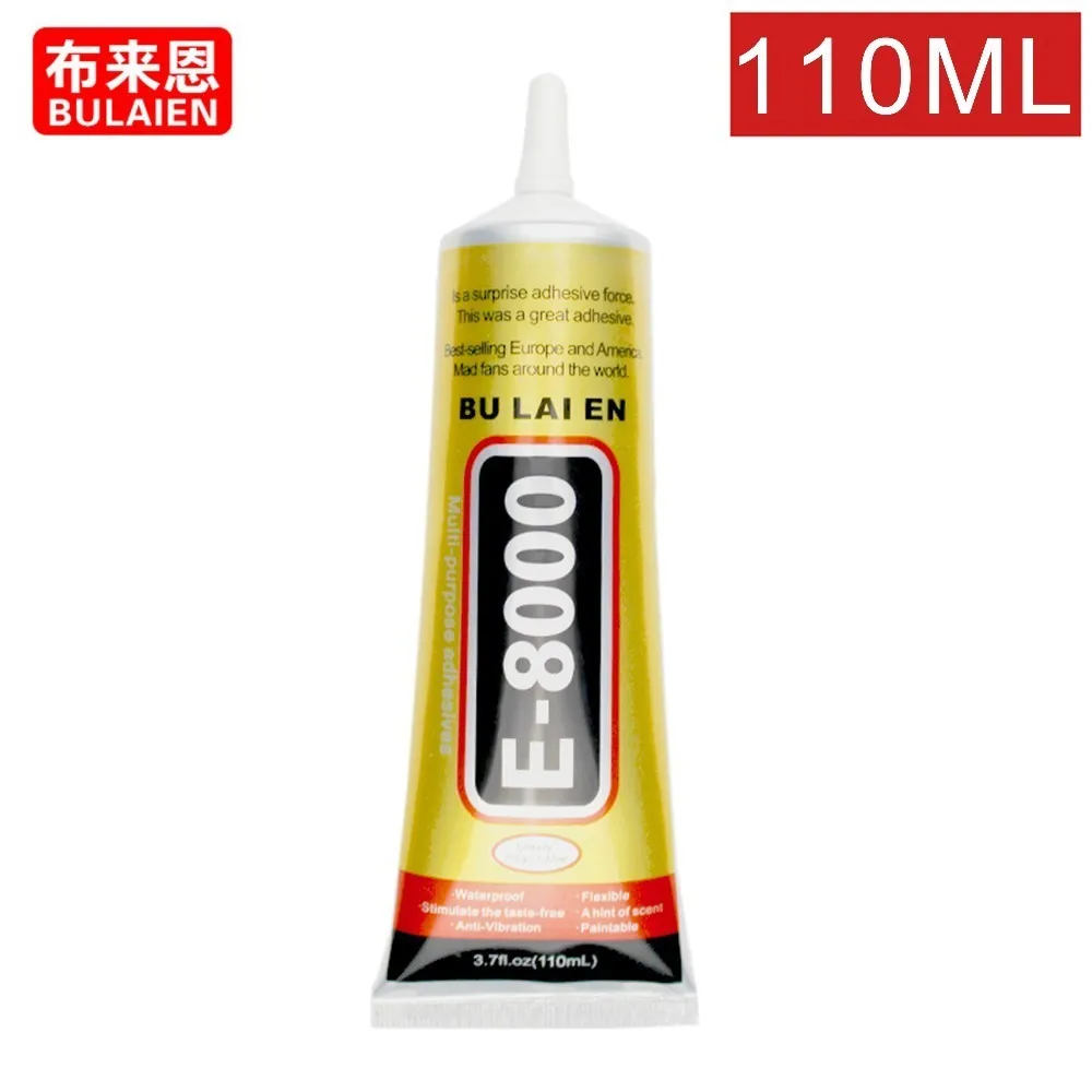 

110ml DIY E8000 Glue E-8000 Transparent Super Epoxy Resin Adhesive Fabric Rhinestone Jewellery Crystal Glass Craft Cell Phone