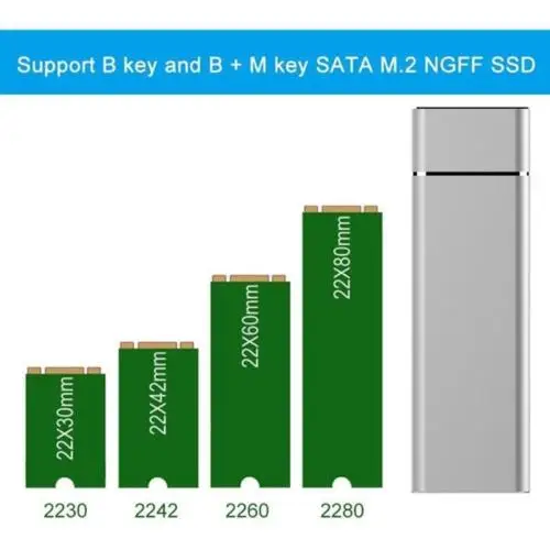 Чехол для корпуса жесткого диска Faroot M.2 NGFF To USB3.1 M2 SSD Type C 2019|Коробки и ящики