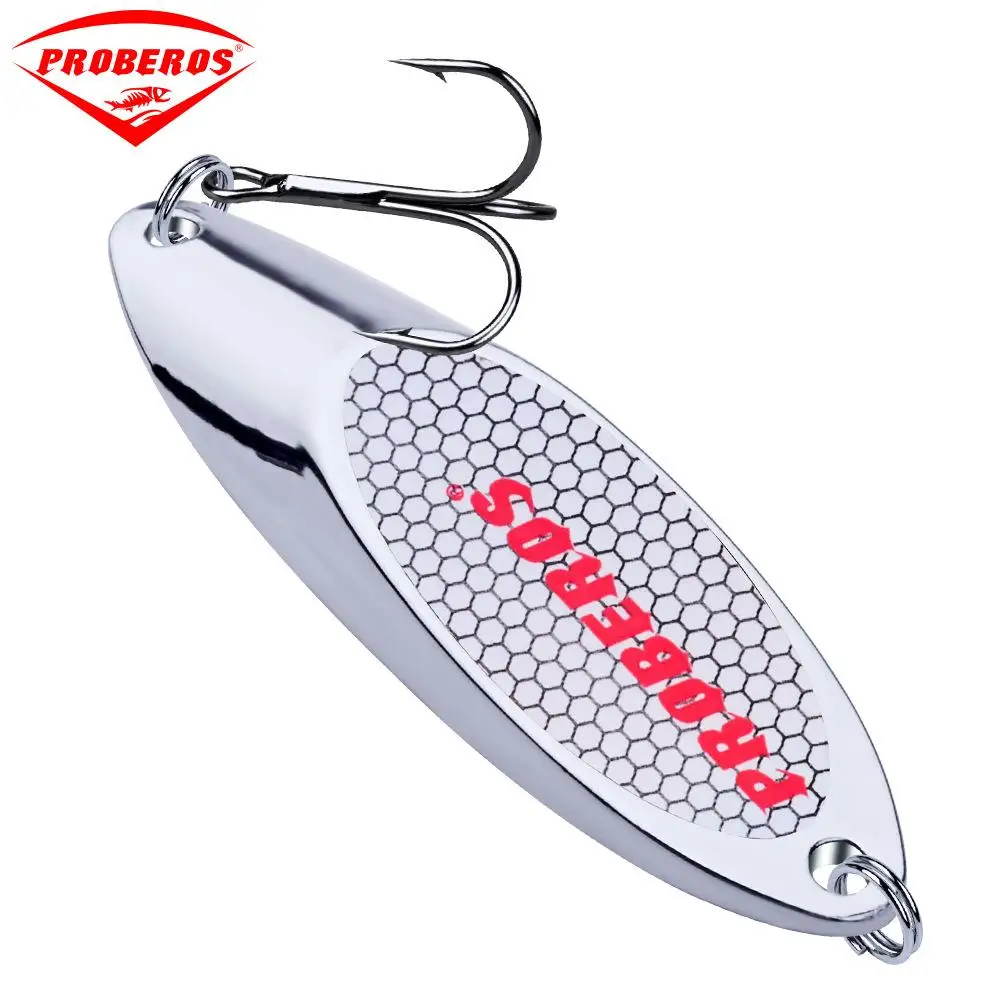 

2019 Sliver VIB Zinc alloy Metal sequins 3G-60G Fishing LureHard Baits Sequin Spoon Noise Paillette Outdoor Feather Treble Hook