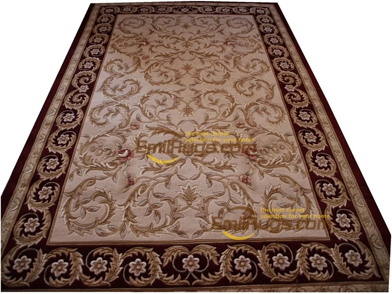

wool french carpet About Hand-knotted Thick Plush Savonnerie Rug Carpet Made To Order 6.56' X 9.84' 8568a 129 gc85savyg28