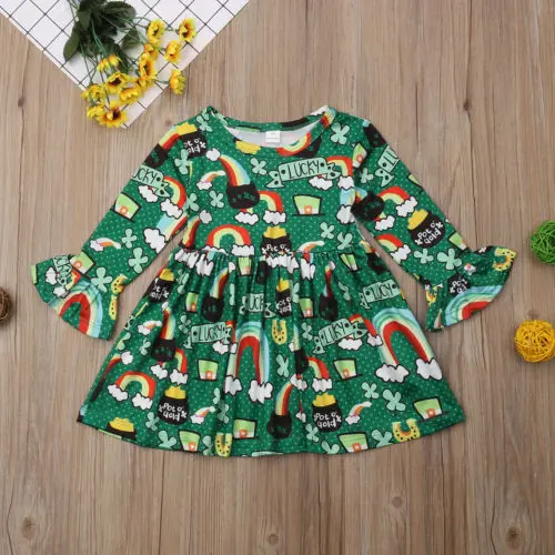 

PUDCOCO Stock Toddler Baby Girls Kids Casual Party Princess Dress Christmas Clothes