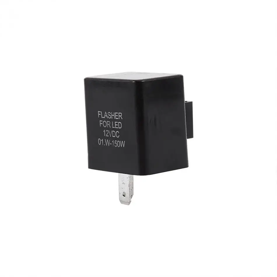 Черный светодиодный Flasher реле 12V 2 Pin мигалка сигнала поворота мотоциклетный