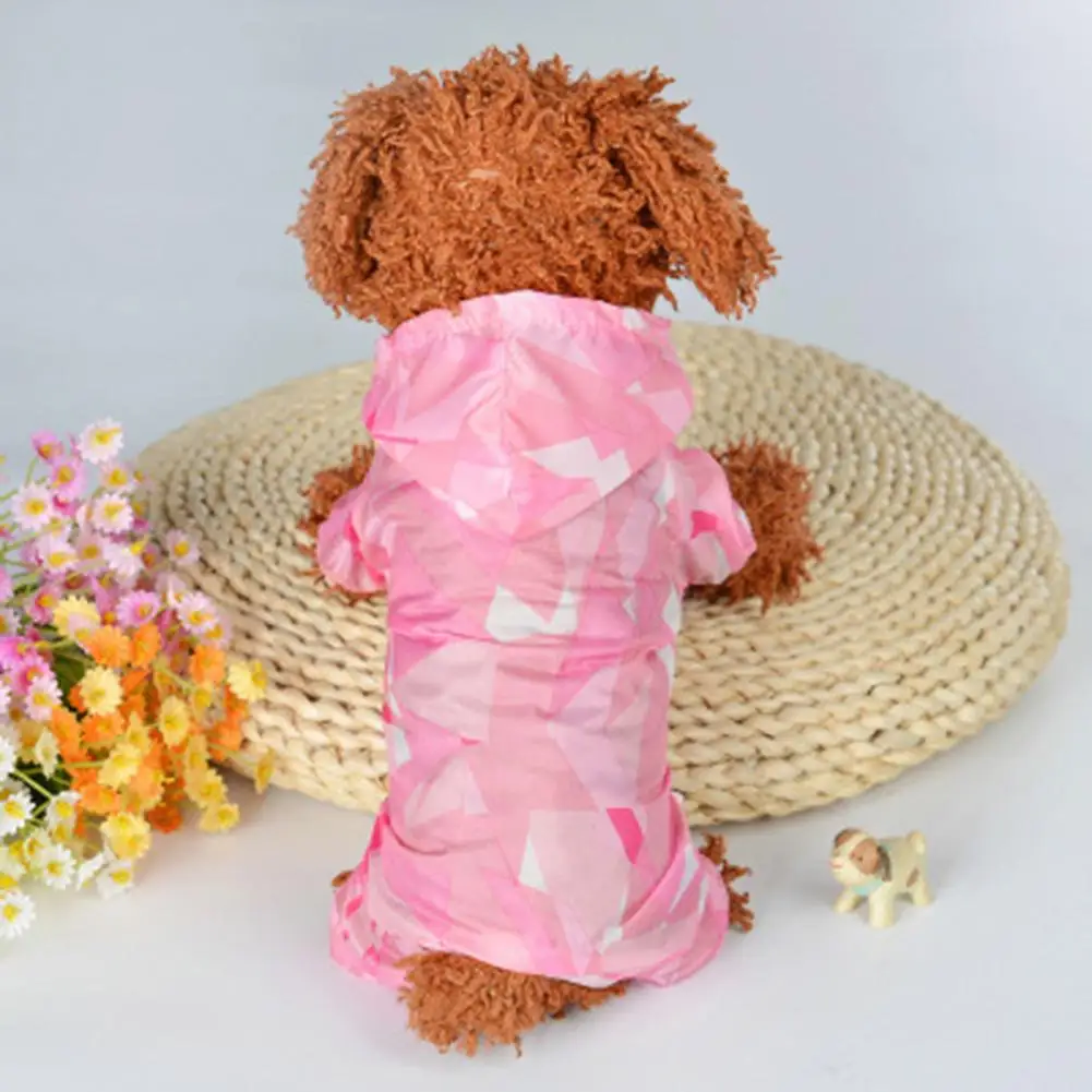 Pet Four-leg Raincoat Summer Thin Sun Protection Clothes For Poodle Pomeranian Puppy Small Dogs Pet Clothing Breathable