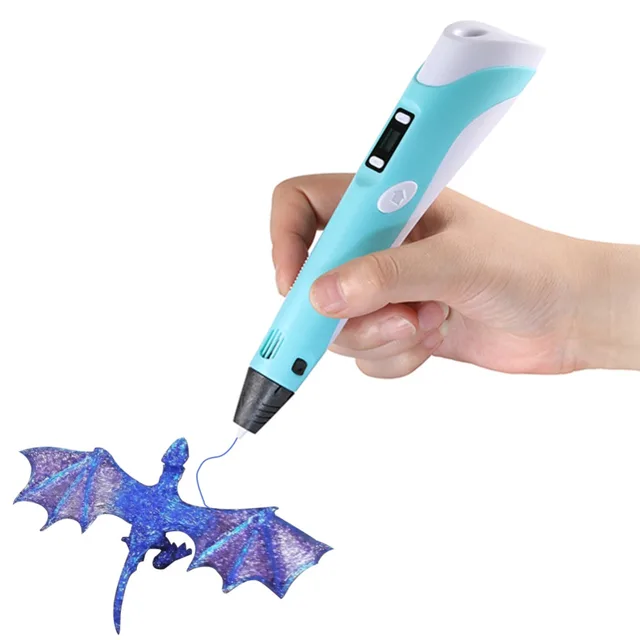 Cheap YEMELYA 3D Printing Pen Printer ABS PLA Filaments Arts Design Drawing with Filament LCD Display for the Kids Creative Toy Gifts