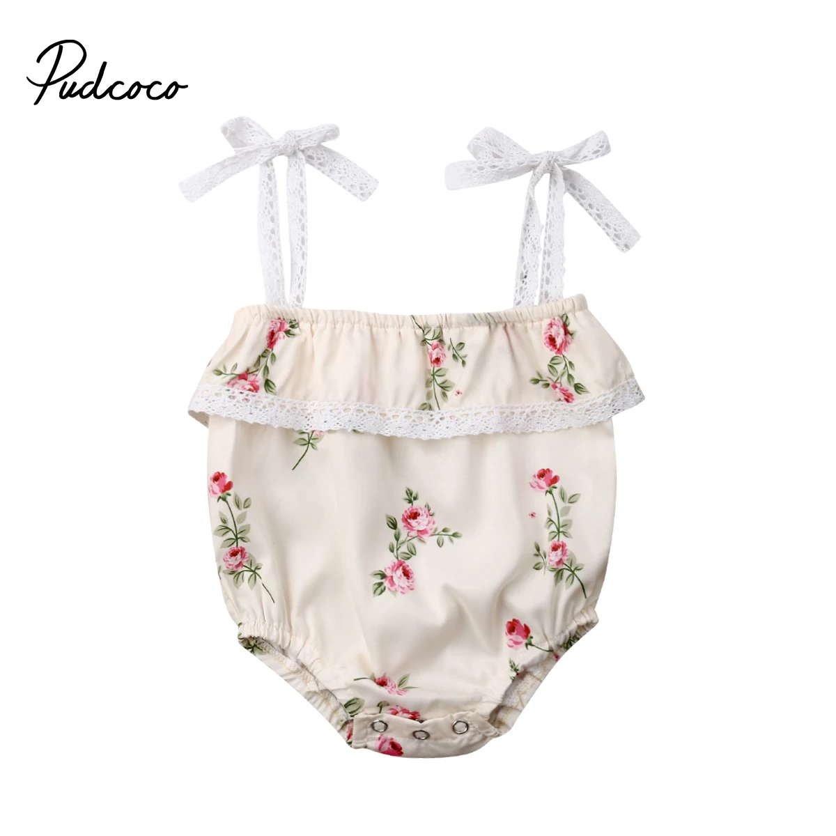 2019 Pudcoco Newborn Kids Baby Little Girl Bodysuit Floral Infant