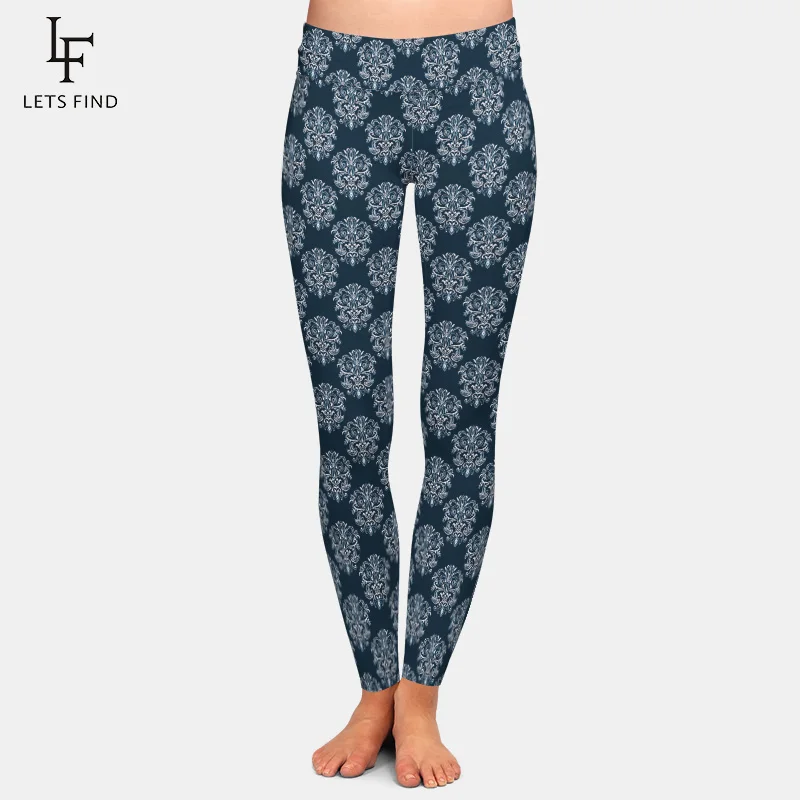 

Hot Sale Women 3D Print Leggings High Waist Top Quality Milk Silk Plus Size Leggings Woman fitness Pants