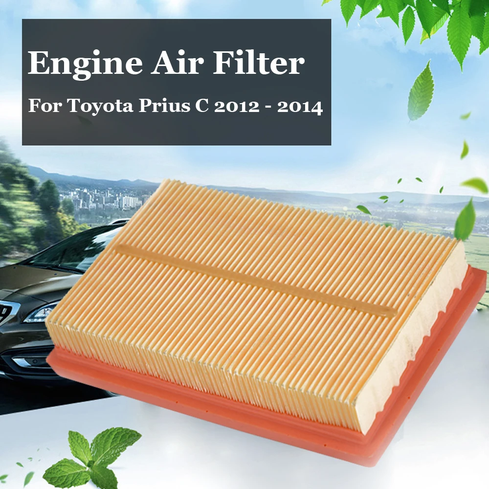 

Yellow 17.8x11.7x3.8cm Engine Air Filter 17801-21060 For Toyota Prius C 2012-14 Car Auto Fiber Engine Accessories