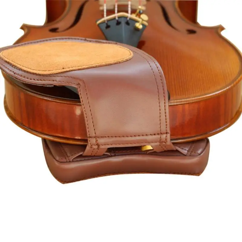 

Violin Shoulder Rest Chinrest Pad Sheepskin 2 in 1 Detachable Violin Chin Comfortable Shoulder Fiddle Musical Instruments