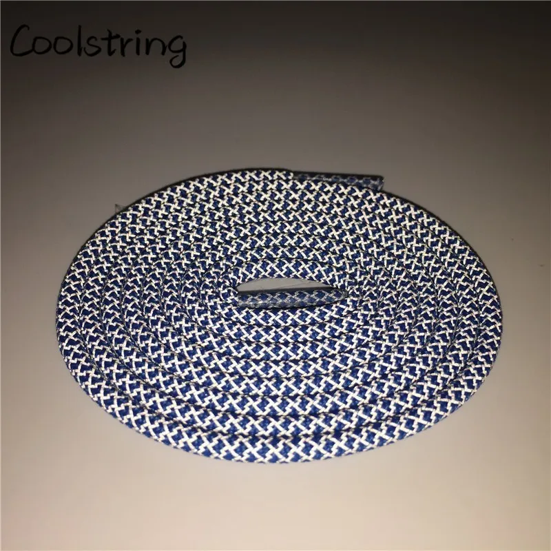 Coolstring Safty 3M Reflective Round Rope Shoe Laces Sports Night Walk Running Shoestrings For Boots 350 750 Basketball Shoelace