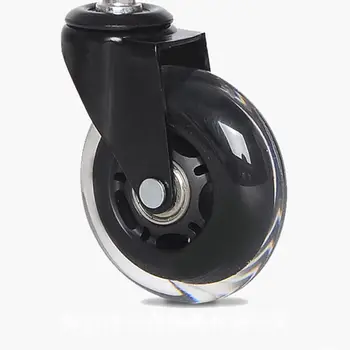 

3 Inch PU Transparent Furniture Office Chair Wheel Caster Suitcases Wheel Chair Roller Office Casters