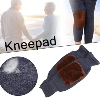 

Winter Unisex Cashmere Knee Pads Winter Wool Adjustable Leg Warmer Sleeve Cover Bandage Outdoor