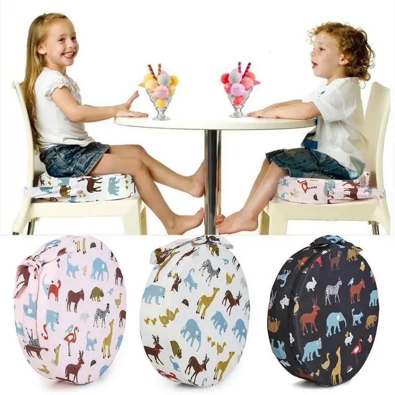 Детская круглая Съемная подушка для обеденного стула, детская мебель, подстилка для стульев Inafnt, увеличивающая рост подушка для стульев, противоскользящая подушка