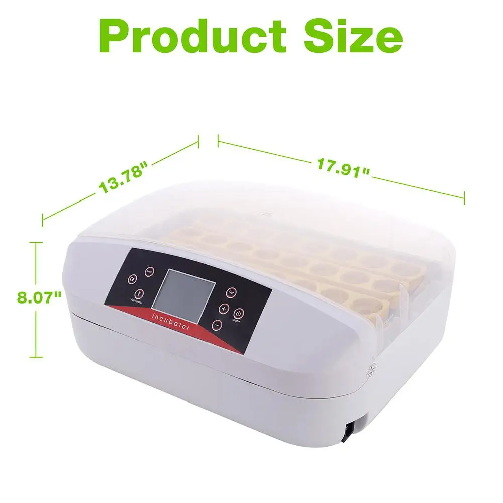 Adeeing Automatic Digital 32 Eggs Incubator Chicken Hatcher Temperature Turning Control Adeeing Automatic Digital 32 Eggs Incubator Chicken Hatcher Temperature Turning Control