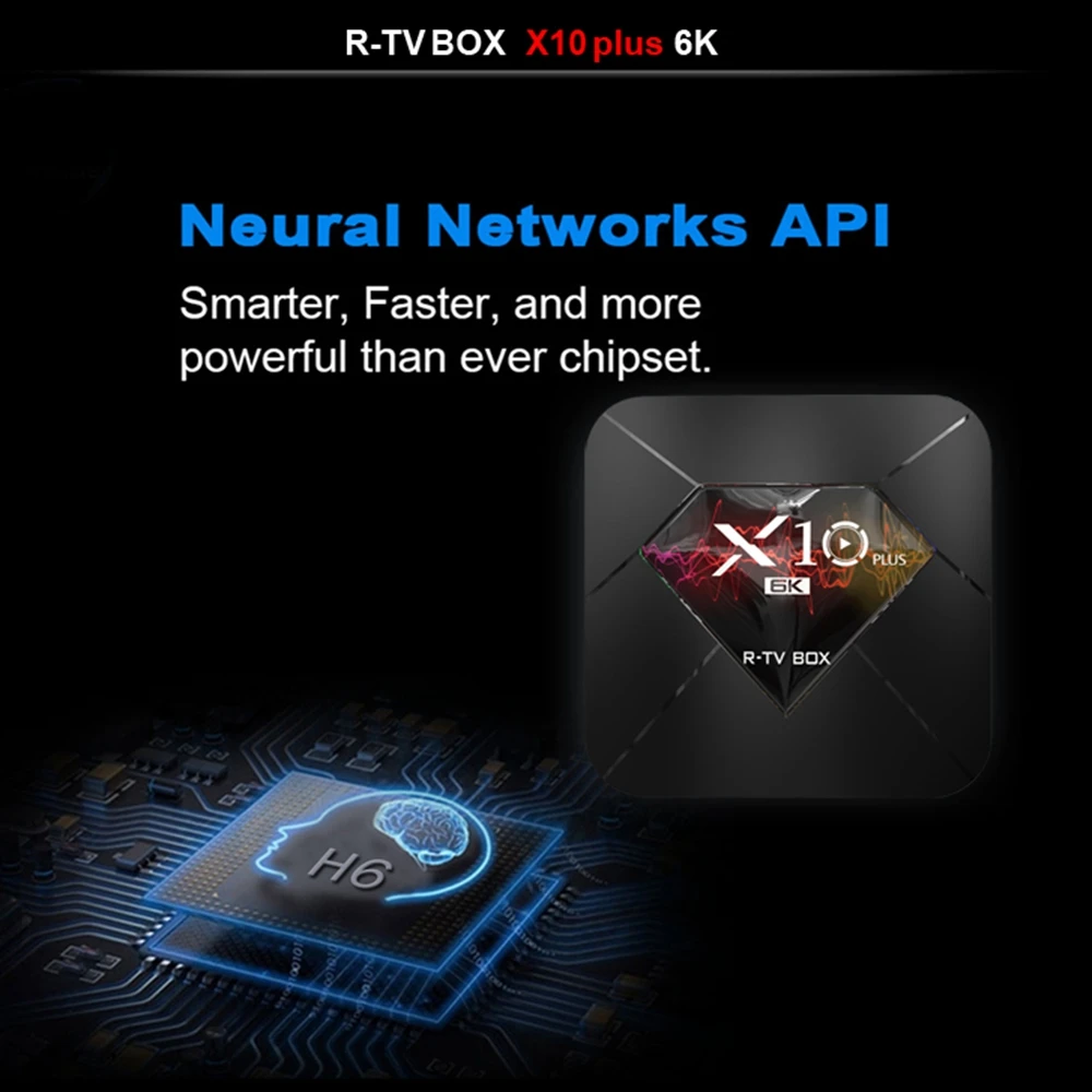 R TV X10 Plus Smart Box Android 9 0 Allwinner H6 четырехъядерный 2 4G WIFI USB 3 HDMI 4 Гб RAM + 32/64 ГБ ROM Поддержка