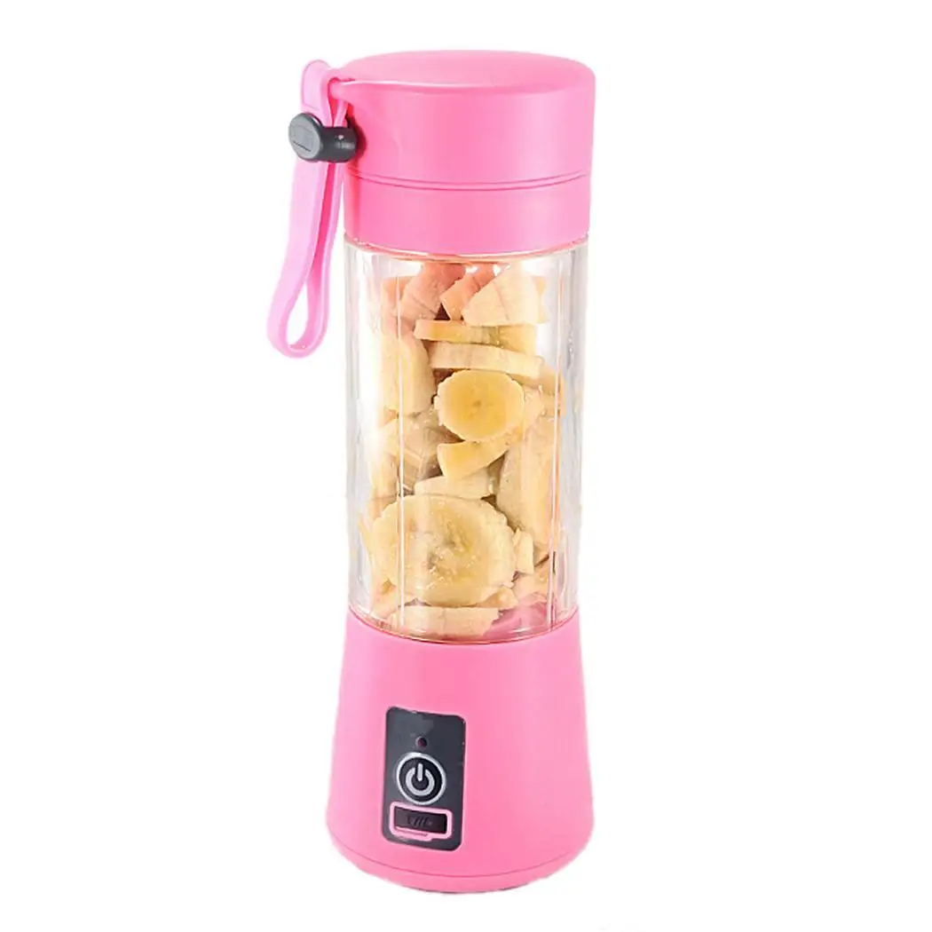 

USB Mini Portable Rechargeable Fruit Vegetable Juicer Drink Blender 40W Shaker 3.7V 2000mAh Mixer 380ml