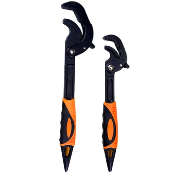 

14-30 / 30-60mm Hand Tools Universal Key Pipe Wrench Open End Spanner Set High-carbon Steel Snap N Grip Tool Plumber Multi