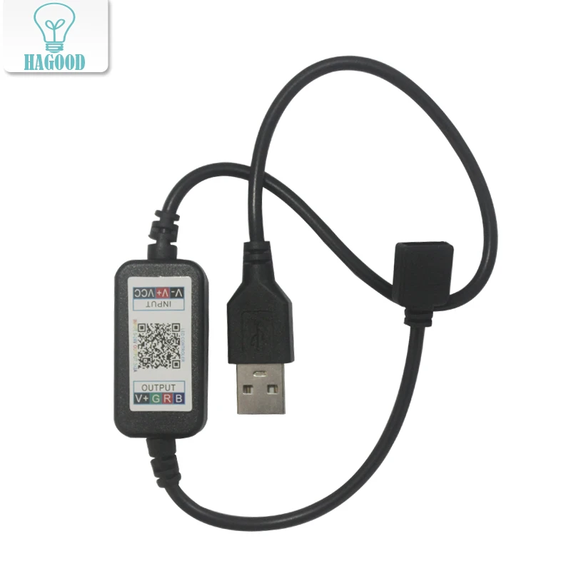 

1pcs DC5-24V LED Wireless Bluetooth Controller Phone APP Connection Control for RGB Light Strip Music Rhythm Color Changed