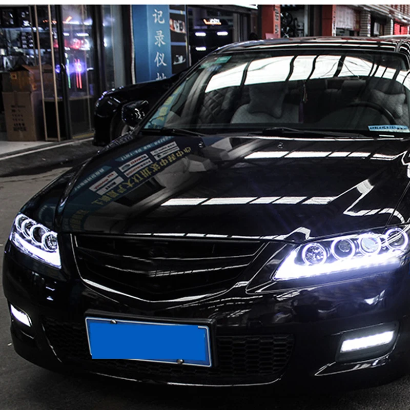 ROADOT Автомобильные фары в сборе для Mazda6 M6 2003 2013 Mazda 6 Bi Xenon объектив ближнего света HID