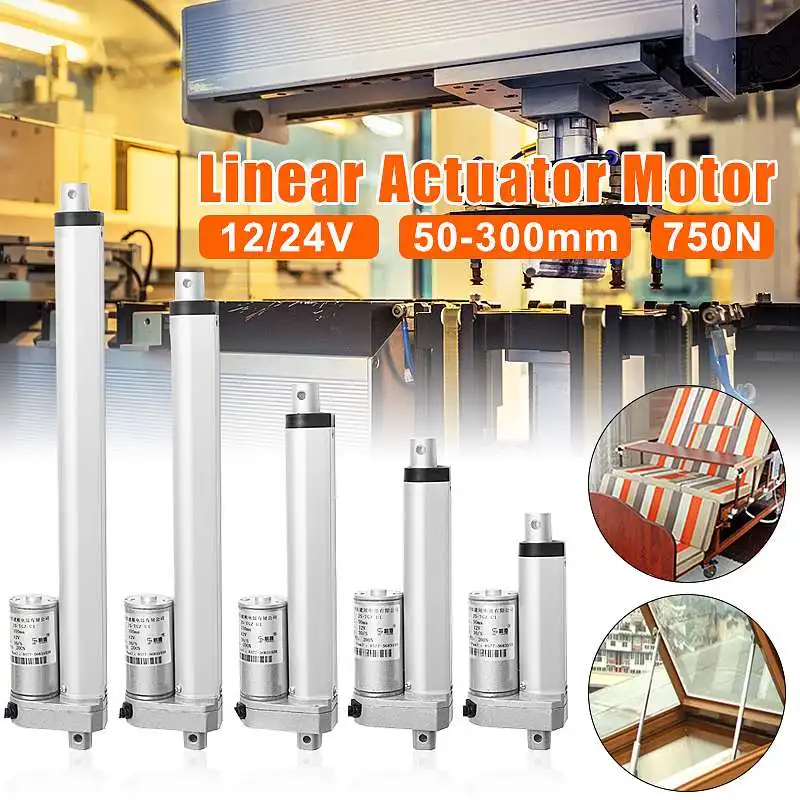 

Linear Actuator DC 12V 200N 30mm/s Linear Actuator Maximum Push/Pull 200N Max Lift Stroke Electric Motor For Medical Devices