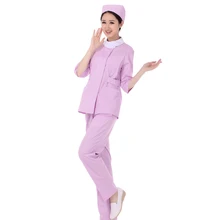 [Комплект] Женский костюм медика с короткими рукавами/униформа для кормления/наборы скрабов для ухода