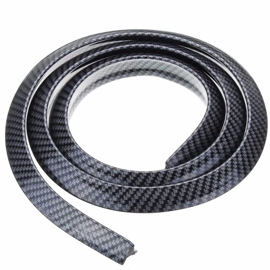 

Auto Mudguard 1 Pair 150cm Carbon Fiber Color Car Fender Flare Wheel Eyebrow Protector Flexible Strip