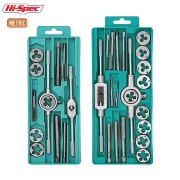 

HI-Spec 12pc 20pc Tap Die Set 1/ 16''-1/2'' NC Screw Thread Plugs Taps Alloy Steel Metric Hand Screw Taps Tap Twisted Hand Tools