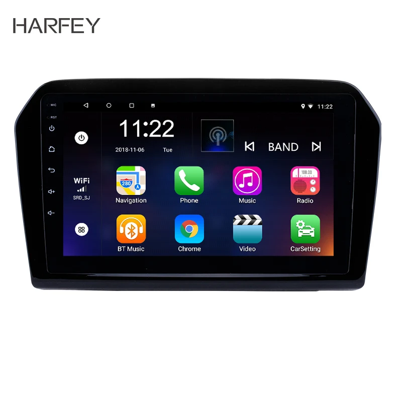 Harfey 2Din 9 &quotAndroid 8 1 автомобильный радио головное устройство для 2013 2014 2015 Volkswagen Jetta GPS