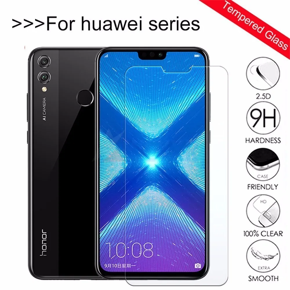 Защитное стекло закаленное HD для Huawei Mate 20 10 P30 Lite Pro P Smart Y6 7 9 2019 | Мобильные телефоны