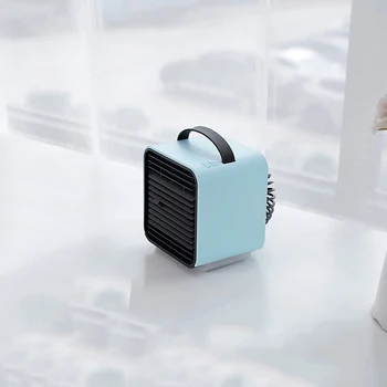 

Mini negative Ion LED fan air humidifier New style portable handheld desk fans cooler air conditioner
